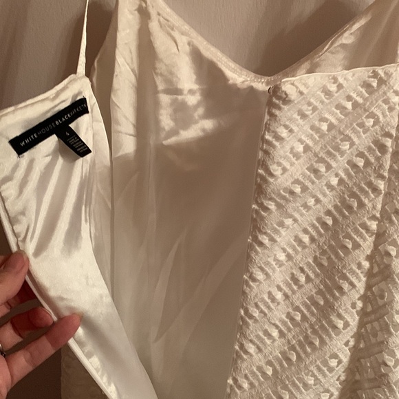 NWOT WHBM white eyelet lace sheath wedding or derby dress,white satin lining s4 - Picture 9 of 12